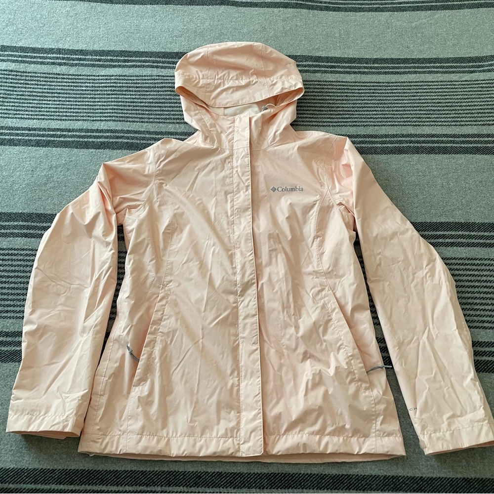 Columbia Pale Pink Hooded Utility Jacket
